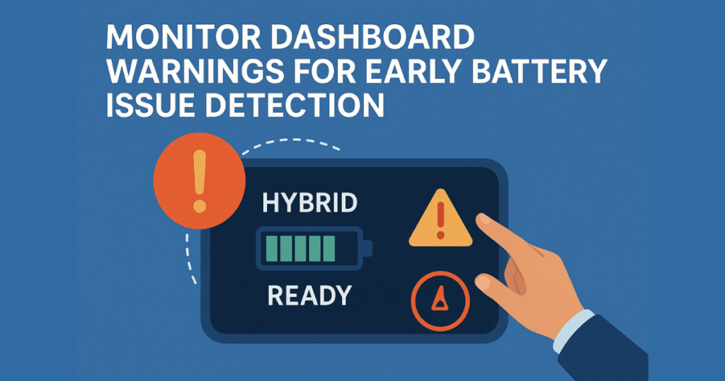 Monitor Dashboard Warnings for Early Battery Issue Detection