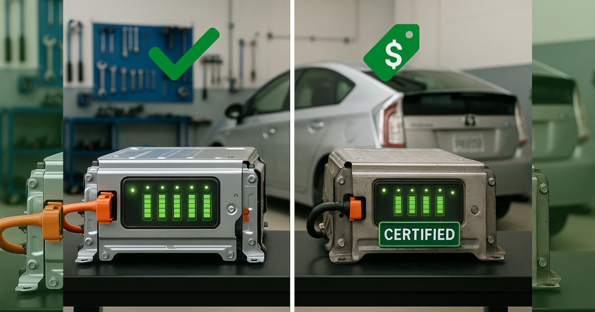 Refurbished vs New Prius Battery